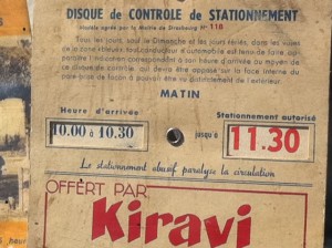 Kiravi disque stationnement