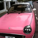 Voiture rose