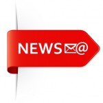 Long red arrow sticker NEWS